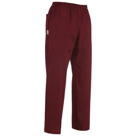 Штаны на резинке - модель Coulisse Pockets - цвет бордовый - 100% микрофибра - 130 г/м2