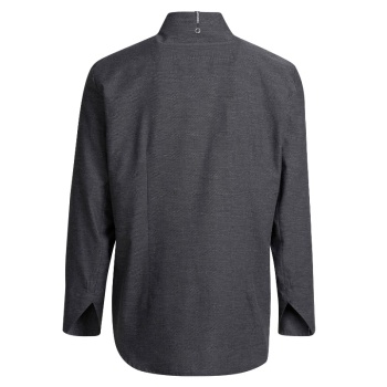 Рубашка шеф-повара - модель 25236 - цвет темно-серый - 60% хлопок, 40% полиэстер - 109 г/м2