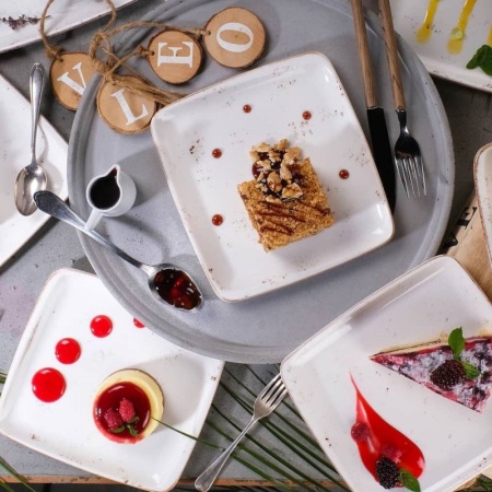 Тарелка квадратная 16x15см GRAIN Moove