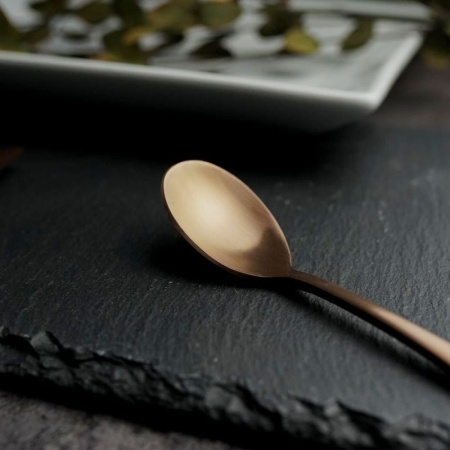 Ложка чайная 14.2см Alessi-Copper медный матовый цвет PVD покрытие