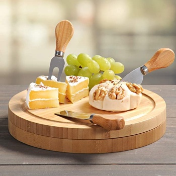 Доска разделочная для сыра Ø23x(h)3.6см бамбук Kesper