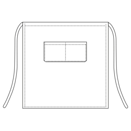 Фартук короткий - цвет convoy - 65% полиэстер, 35% хлопок - 200г/м2