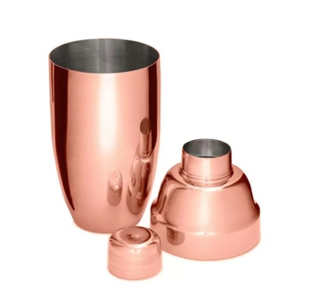 Шейкер барный 500мл Barbossa медный цвет