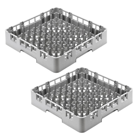 Кассета-cтойка для посуды штырьковая 9x9 рядов серый Cambro, 2шт