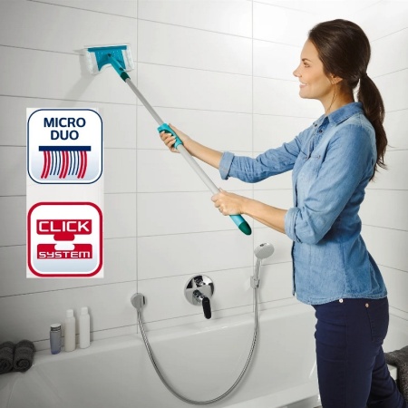 Швабра-щетка для ванны телескопическая 150см Flexi Pad Micro duo