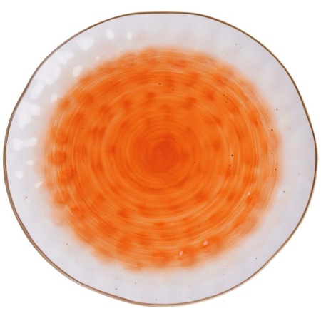Тарелка круглая Ø27см THE SUN оранжевый цвет