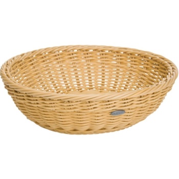 Корзинка для хлебобулочных изделий Ø29x(h)8см бежевая