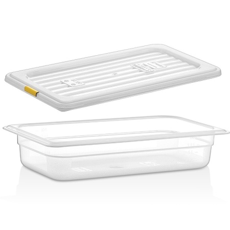 Гастроемкость GN 1/3 325x176x(h)65мм 2л матовая (PP) с крышкой