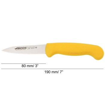 Нож для овощей и фруктов 8см 2900 желтый