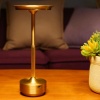 Лампа настольная беспроводная Ø13x(h)27.5см LED HIGH-TECH MGline золотого цвета
