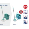 Комплект для уборки Clean Twist Ergo Disc Mop ведро 6л с отжимом и моп + тележка для ведра 521033