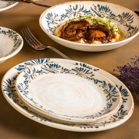 Тарелка глубокая для пасты Ø23см 1000мл GRANDMA Bloom