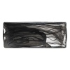Блюдо прямоугольное 24x9.5x(h)1.5см Helix черный дым