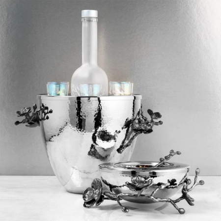 Блюдо для икры с ложкой Ø15см BLACK ORCHID