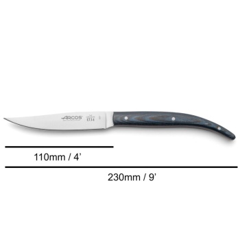 Нож для стейка 11см CHULETERO The Origin micarta blue - 373723 Arcos