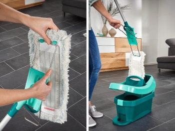 Швабра для пола Profi Cotton Plus XL 42см с телескопической стальной ручкой