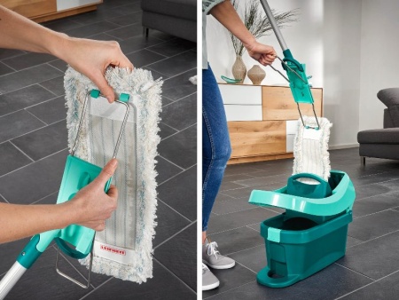 Швабра для пола Profi Cotton Plus XL 42см с телескопической стальной ручкой