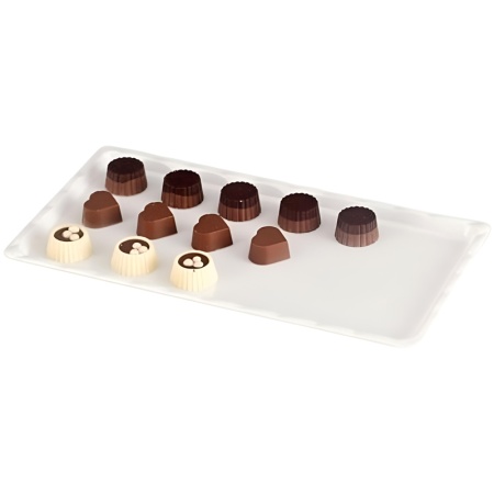 Блюдо-поднос 15x30см Alkan белый