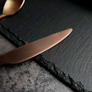 Нож столовый 23.5см Alessi-Copper медный матовый цвет PVD покрытие