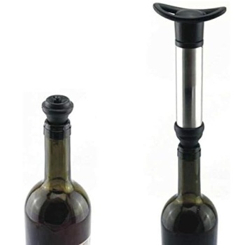 Вакуумный насос для вина Profi-Chef пластиковый хром + 2 пробки