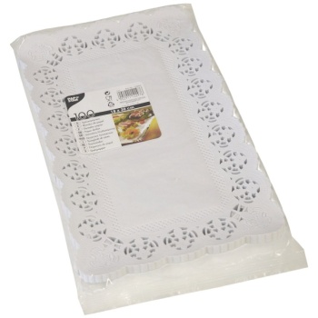 Салфетки кружевные 30x18см прямоугольные Pap Star, 100шт