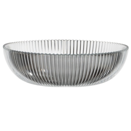 Салатник стеклянный Ø20.5x6см Aria прозрачный