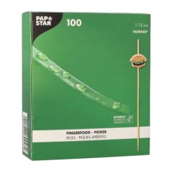 Деко-пика 12см 'Бургер', 100шт