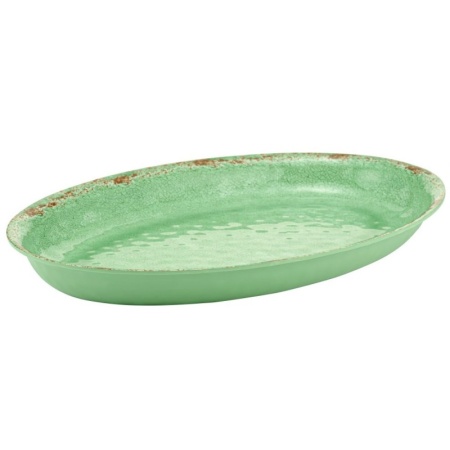 Блюдо овальное 2.5л CASABLANCA 420x280x40мм Green
