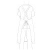 Фартук с нагрудником и карманом 90x85см - jeans - 60% хлопок, 40% полиэстер