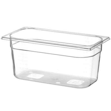 Гастроемкость из поликарбоната GN 1/3 325x176x150мм 5.7л Profi Line Hendi