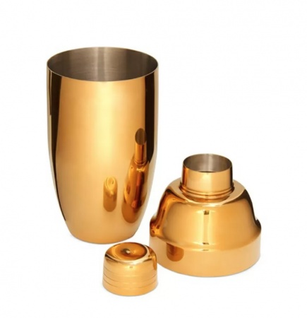 Шейкер барный 500мл Barbossa золотой цвет