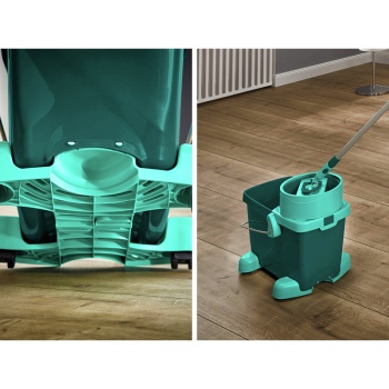 Комплект для уборки Clean Twist XL Mobile ведро 20л на колесиках с отжимом и швабра 42см
