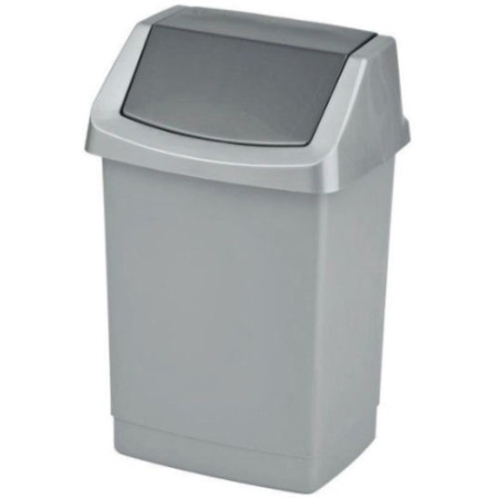 Ведро для мусора 50л CLICK-IT серебро