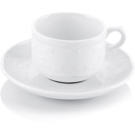 Чашка с блюдцем 220мл FLORA