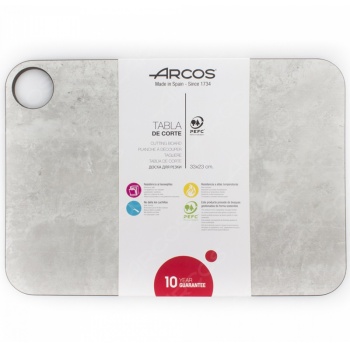 Доска разделочная 33x23см Arcos мраморного цвета