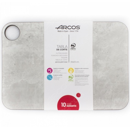 Доска разделочная 33x23см Arcos мраморного цвета