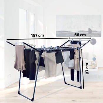 Сушилка для белья 87x157x66см PEGASUS 180 Solid Black