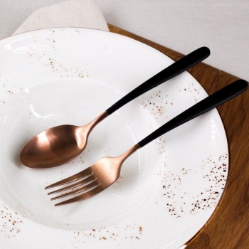 Вилка столовая 21см Provence медный матовый цвет PVD покрытие