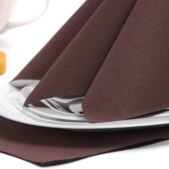 Салфетка 40x40см ROYAL Collection коричневая, 50шт