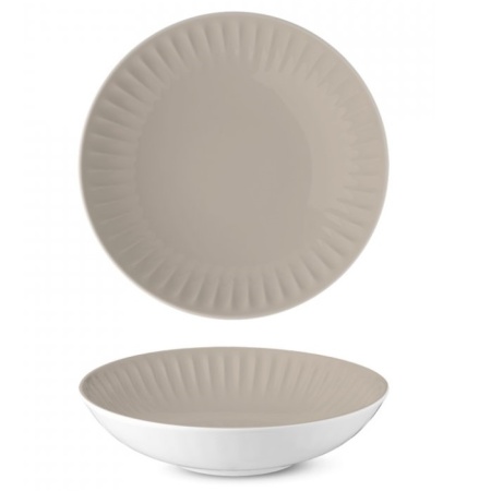 Тарелка глубокая Ø22см RIBBY Almond