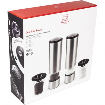 Набор электрических мельниц для соли и перца ELIS SENSE u'Select Stainless Steel 20см