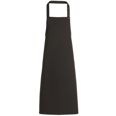 Фартук с нагрудником - модель 30330 - цвет черный - 65% полиэстер, 35% хлопок - 245г/м2