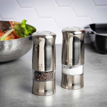 Электрическая мельница для соли ZELI Stainless Steel 14см – Zirlion