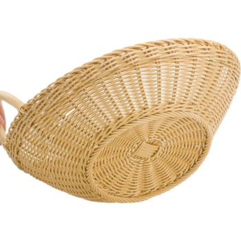 Корзинка для хлебобулочных изделий Ø42x18.5см св.бежевая