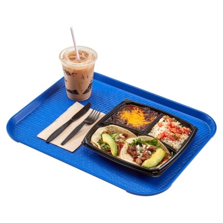 Поднос текстурная поверхность 45x35см Cambro темно-синий