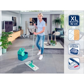Комплект для уборки Profi Сompact ведро 8л с прессом для отжима и швабра 42см