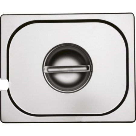 Крышка для гастроемкости GDD 1/3 с отверстием под ложку нерж.сталь Ozti