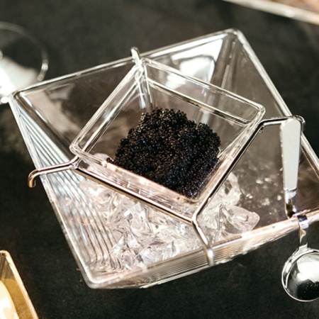 Икорница 14x(h)10см TORCELLO с ложечкой