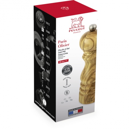 Мельница для соли PARIS Olive Wood 18см