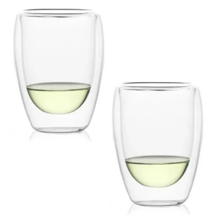 Стеклянный стакан 350мл с двойными стенками